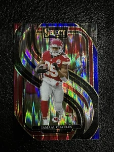 2024 Select Jamaal Charles Red Blue Shock Prizm #166 Premier Level - Picture 1 of 10