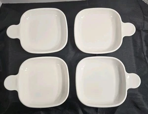 Corning Ware "Snack It" P-185-B Set of 4 White 6 5/8" outside diameter - Picture 1 of 4
