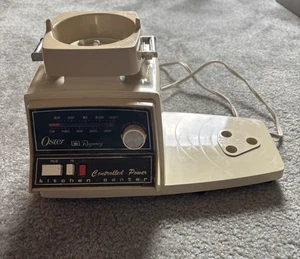 Vintage Oster Regency Kitchen Center 10 Speed Motor Power Base Tan - Picture 1 of 8