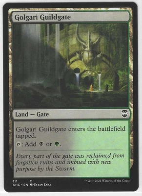 MTG Magic the Gathering Golgari Guildgate (111/135) Kaldheim Commander - Image 1 of 2