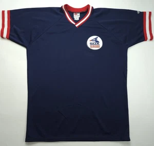 Vintage 80er Rawlings XL Chicago White Sox Baseball Trikot V-Ausschnitt Batting MLB - Bild 1 von 7
