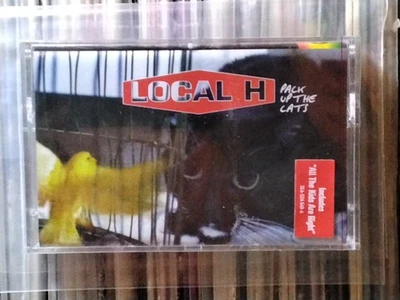 RARE LOCAL H 1998 PACK UP THE CATS USA HYPE STICKER CASSETTE SEALED INDIE GRUNGE - Image 1 of 4
