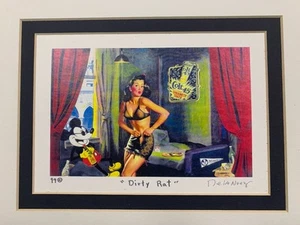 1999 De La Nunez Signed Print “Dirty Rat” Mickey Mouse Modern Pop Art -Banksy  - Picture 1 of 2