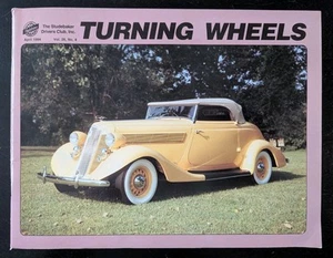Turning Wheels 1994 Vol 26 No 4 April Studebaker Drivers Club Inc Magazine - Picture 1 of 6