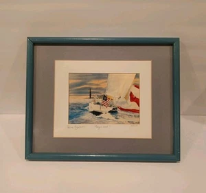 Rich Myers "Days End" Limited Edition Watercolor Print 51/250 Bay Area 7" X 5" - Picture 1 of 17