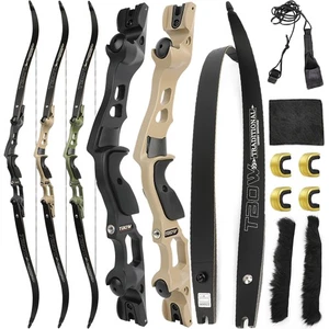 ILF 63" Archery Takedown Recurve Bow 30-60lbs 19" Riser Hunting Shoot IBO 210FPS - Picture 1 of 22