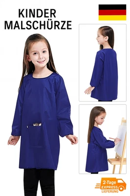 ONET Kinderschürze, Malkittel Kinder Mädchen 12-16 Jahre, Malschürze für Kinder,