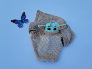 Manta de seguridad de felpa Lovey Star Wars Grogu niño Squishmallow, estampado de algodón, - Imagen 1 de 7