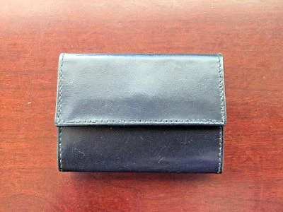 Vintage, Neiman Marcus, Mini Wallet Black Leather, ca. 1990, NIB - Image 1 of 4