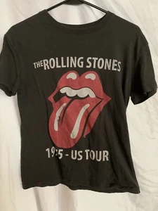 The Rolling Stones Shirt Damen XS Schwarz Kurzarm US Tour Zunge Band Musik - Bild 1 von 3