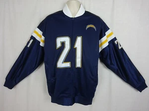 Ladanian Tomlinson Jersey Style Full Zip Track/ Warm Up Jacket #21 ~Dark Blue~ M - Picture 1 of 9