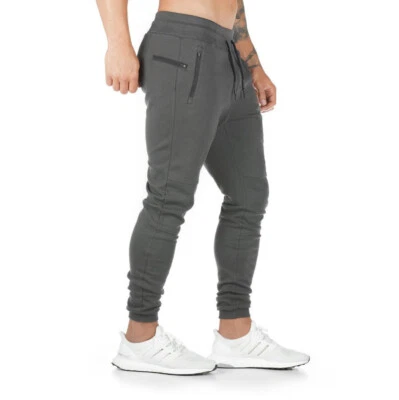 Primavera/Verano Para hombres Deportes Fitness Toalla Colgante Cintura Elástica Pantalones Ajustados Foto 1 de 4