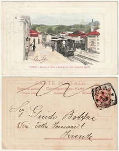 TURIN - STEINBAHNHOF IN SUPERGA MIT ZUG SEILBAHN AGUDIO - REISE -52557 - Bild 1 von 1