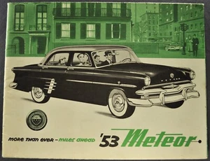 1953 Mercury Meteor Brochure Customline Crestline Ford Excellent Orig Canadian - Picture 1 of 8