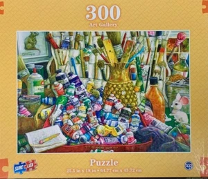 An Artist's World Art Gallery 300 Piece Jigsaw Puzzle Sure Lox New - Picture 1 of 2