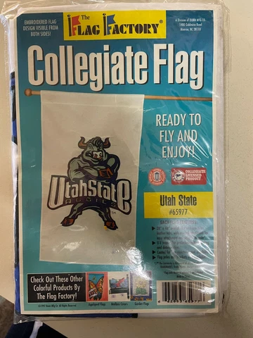 Utah State Aggies College Flag Factory Large Flag;  28'' x 48''; NCAA Cover