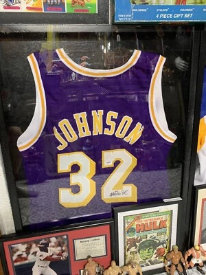 Magic Johnson Autographed Los Angeles Lakers Jersey PSA authenticated - Image 1 of 2