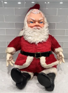 Muñeco de Navidad de colección MCM My Toy Santa Claus 22" cara de goma años 50 ¡ATERRADOR! - Imagen 1 de 23