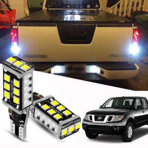 2 bombillas LED blancas de xenón para Nissan Frontier 2005-2019 luces de reversa de respaldo - Imagen 1 de 9