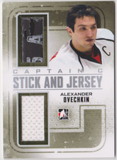 2012 In The Game Silver Captain C Stick And Jersey Alexander Ovechkin Capitals