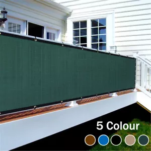 3' 4' 5' 6' 8'x50ft Windschutz Sichtschutz Zaun Sichtschutz Schatten Abdeckung Netz Plane Garten - Bild 1 von 17