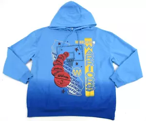 NBA Golden State Warriors Women's Size L Blue Graphic Long-Sleeve Hoodie - Picture 1 of 14