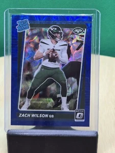 2021 Donruss Optic Football Zach Wilson Rated Rookie Blue Scope Prizm #202 RC 🔥 - Bild 1 von 3