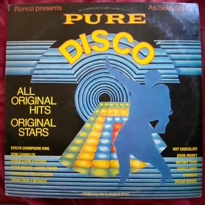 Pure Disco~1979 Ronco Compilation LP~Hot Chocolate~The Jacksons~Eddie Money~VG+ - Picture 1 of 2