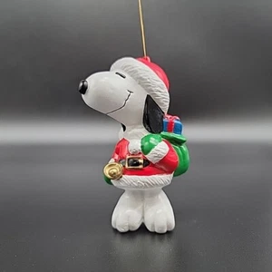 Snoopy in Santa Suit Holiday Ornament Peanuts Gang Christmas Bell Ringer - Picture 1 of 12