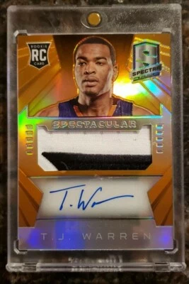 2014-15 TJ Warren Panini Spectra RPA 22/25 - Phoenix Suns Indiana Pacers Rookie - Image 1 of 2