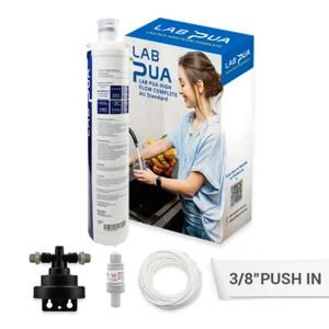 LAB PUA LPA-MP1S-17 10 " Water Filter with 0.1 Micron Coffee Machine Kit 3/8" - Picture 1 of 16