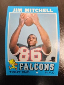 1971 Topps Jim Mitchell  football card #84.......