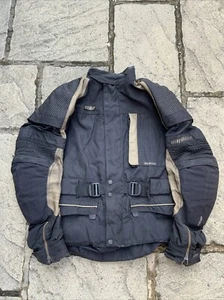 Yoko For Moto Motorcycle Jacket Keprotec Schoeller GoreTex Textile Black Size 54 - Picture 1 of 10