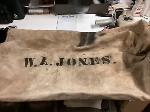 *Vintage Military Canvas Duffle Bag With Rope Drawstrings - Picture 1 of 4