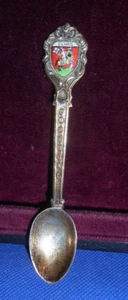 Cuchara, recuerdo plata metal/esmalte - Elvas - Portugal - Imagen 1 de 4