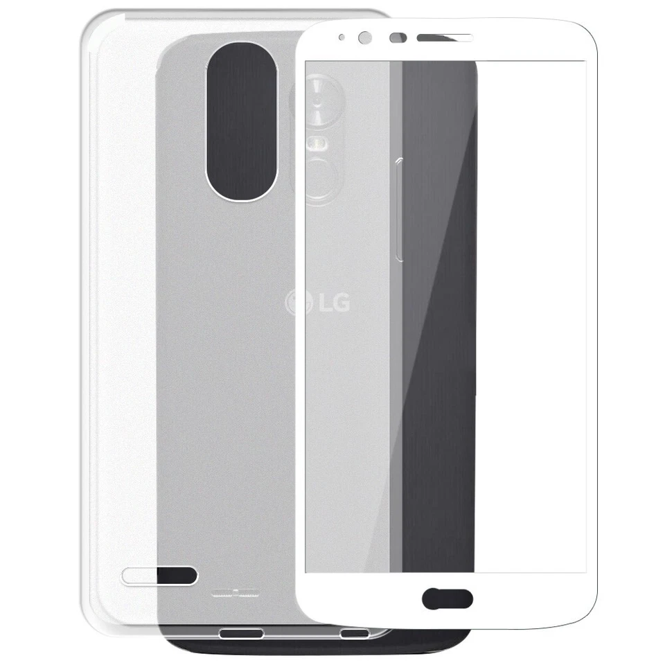 Protector de Pantalla de Vidrio Templado Antiarañazos + Kit Funda TPU para LG Stylo 3 LS777 Foto 1 de 1