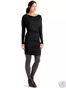 Abito ATHLETA Solstice Cowl nuovo senza etichette piccolo, nero ret $108 esaurito nei negozi! - Foto 1 di 2