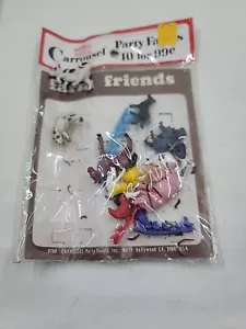 Vtg NOS Sealed Carrousel Party Favors Inc NEW Farm Friends + 2 free cows! 1974 - Picture 1 of 7