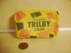 Vintage Advertising Bar of SOAP TRILBY Original Wrap Lakewood California Omaha! - Picture 1 of 4
