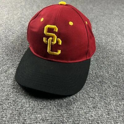 USC Trojans Cap Mens OSFA Red Baseball Hat College 100% Cotton A1 - Image 1 of 4