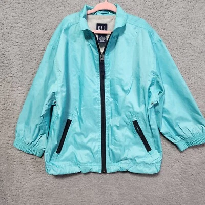 Chaqueta cortavientos vintage Gap niños niñas talla extra pequeña bolsillos con cremallera nueva con etiquetas Foto 1 de 4