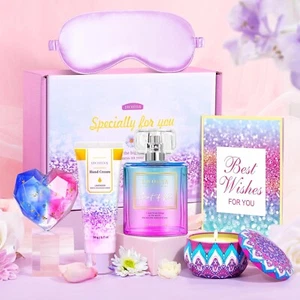 Birthday Gifts For Women Best Spa Gifts Baskets Box For Her Wife Mom Lavender - Picture 1 of 6
