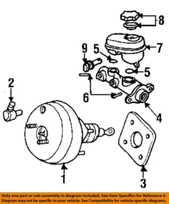 Cilindro maestro de freno usado se adapta a: Dodge Avenger 1998 CPE con ABS grado A Foto 1 de 2