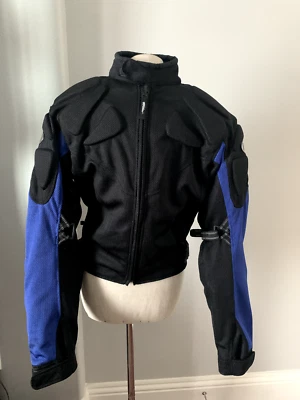 FS Fieldsheer Touring Motorcycle Jacket M Heavily Padded Coat Black & Blue MOTO - Image 1 of 4