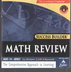 Success Builder: Math Review Tutorial Learning Software for Age 14+ Windows XP - Picture 1 of 3