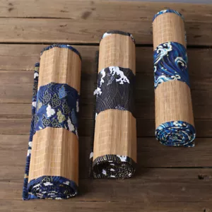 Non-Slip Japanese Table Runner Bamboo Weave Table Cloth Tea Mat Home Table Decor - Picture 1 of 11