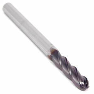 5mm 87027173 Carbide Ball End Mill 4FL 6mm Shank x 13mm LOC x 57mm OAL - Picture 1 of 1