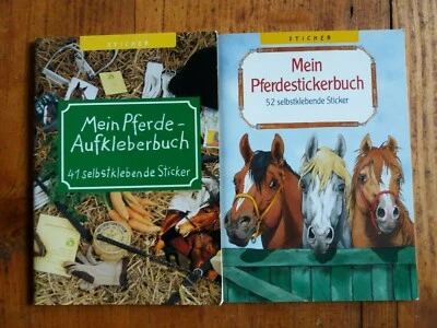 2 Pferdeaufkleberbücher Sticker Stickerbücher Pferde Coppenrath - Bild 1 von 3