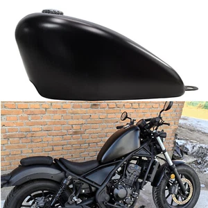 1Set Black Petrol Gas Fuel Tank Oil Tank For Honda Rebel CM300 CM500 2017-2023 - Picture 1 of 8