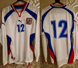 🇨🇿 CZECH REPUBLIC 2002 2003 Football Shirt Player Issue Match Worn Trikot XL - Picture 1 of 9